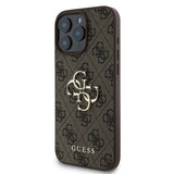 Husa pentru iPhone 16 Pro, Guess Hardcase 4G Big Logo (GUHCP16L4GMGBR), maro