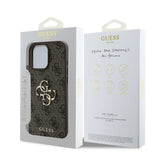 Husa pentru iPhone 16 Pro, Guess Hardcase 4G Big Logo (GUHCP16L4GMGBR), maro