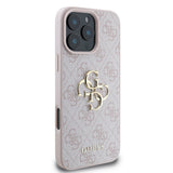 Husa pentru iPhone 16 Pro, Guess Hardcase 4G Big Logo (GUHCP16L4GMGPI), roz