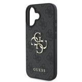Husa pentru iPhone 16, Guess Hardcase 4G Big Logo (GUHCP16S4GMGGR), negru