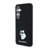 Husa pentru Samsung Galaxy S24 Plus, Karl Lagerfeld Silicone (KLHCS24MSMHCNPK), negru