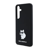 Husa pentru Samsung Galaxy S24 Plus, Karl Lagerfeld Silicone (KLHCS24MSMHCNPK), negru