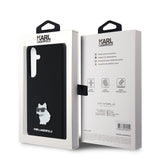 Husa pentru Samsung Galaxy S24 Plus, Karl Lagerfeld Silicone (KLHCS24MSMHCNPK), negru