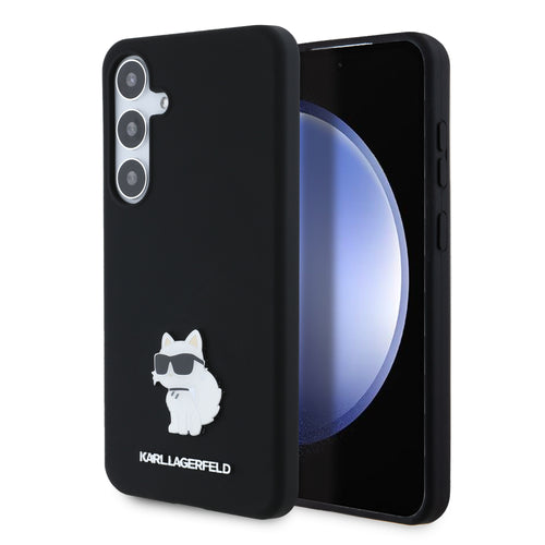 Husa pentru Samsung Galaxy S24 Plus, Karl Lagerfeld Silicone (KLHCS24MSMHCNPK), negru