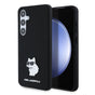 Husa pentru Samsung Galaxy S24 Plus, Karl Lagerfeld Silicone (KLHCS24MSMHCNPK), negru