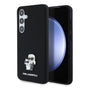 Husa pentru Samsung Galaxy S24 Plus, Karl Lagerfeld Silicone (KLHCS24MSMHKCNPK), negru