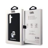 Husa pentru Samsung Galaxy S24 Plus, Karl Lagerfeld Silicone (KLHCS24MSMHKCNPK), negru