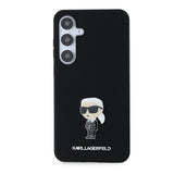 Husa pentru Samsung Galaxy S24 Plus, Karl Lagerfeld Silicone (KLHCS24MSMHKNPK), negru