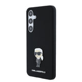Husa pentru Samsung Galaxy S24 Plus, Karl Lagerfeld Silicone (KLHCS24MSMHKNPK), negru