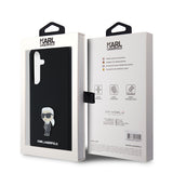 Husa pentru Samsung Galaxy S24 Plus, Karl Lagerfeld Silicone (KLHCS24MSMHKNPK), negru