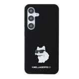 Husa pentru Samsung Galaxy S24, Karl Lagerfeld Silicone (KLHCS24SSMHCNPK), negru