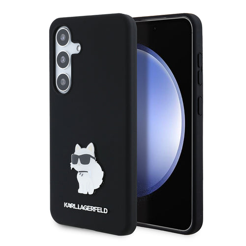 Husa pentru Samsung Galaxy S24, Karl Lagerfeld Silicone (KLHCS24SSMHCNPK), negru