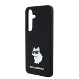 Husa pentru Samsung Galaxy S24, Karl Lagerfeld Silicone (KLHCS24SSMHCNPK), negru