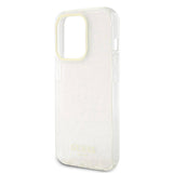 Husa pentru iPhone 15 Pro, Guess Hardcase IML Faceted Mirror Disco Iridescent (GUHCP15LHDECMP), roz