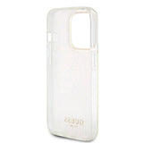 Husa pentru iPhone 15 Pro, Guess Hardcase IML Faceted Mirror Disco Iridescent (GUHCP15LHDECMP), roz