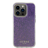 Husa pentru iPhone 15 Pro, Guess Hardcase IML Faceted Mirror Disco Iridescent (GUHCP15LHDECMP), roz