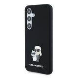Husa pentru Samsung Galaxy S24, Karl Lagerfeld Silicone (KLHCS24SSMHKCNPK), negru