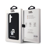 Husa pentru Samsung Galaxy S24, Karl Lagerfeld Silicone (KLHCS24SSMHKCNPK), negru