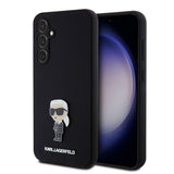 Husa pentru Samsung Galaxy S23 FE, Karl Lagerfeld Silicone (KLHCS23FEMHKNPK), negru