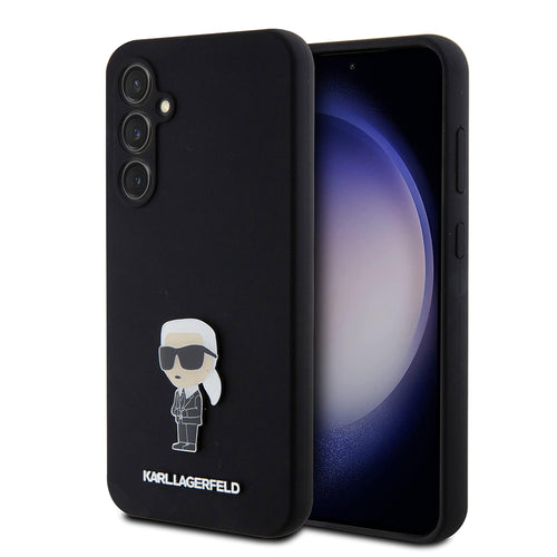 Husa pentru Samsung Galaxy S23 FE, Karl Lagerfeld Silicone (KLHCS23FEMHKNPK), negru