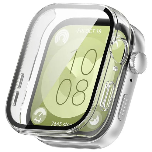 Husa smartwatch pentru Huawei Watch Fit 3, Techsuit, transparenta