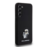 Husa pentru Samsung Galaxy S23 Plus, Karl Lagerfeld Silicone (KLHCS23MSMHKCNPK), negru