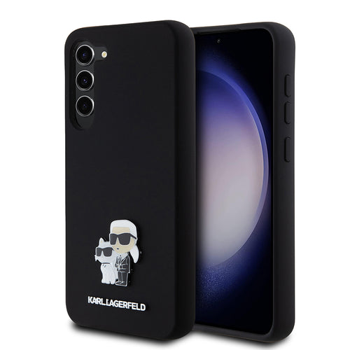 Husa pentru Samsung Galaxy S23 Plus, Karl Lagerfeld Silicone (KLHCS23MSMHKCNPK), negru