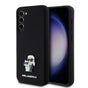 Husa pentru Samsung Galaxy S23 Plus, Karl Lagerfeld Silicone (KLHCS23MSMHKCNPK), negru