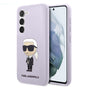 Husa pentru Samsung Galaxy S23 Plus, Karl Lagerfeld Silicone (KLHCS23MSNIKBCU), mov
