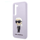 Husa pentru Samsung Galaxy S23 Plus, Karl Lagerfeld Silicone (KLHCS23MSNIKBCU), mov