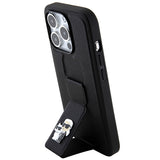 Husa pentru iPhone 14 Pro, Karl Lagerfeld Saffiano Gripstand (KLHCP14LGSAKCPK), negru