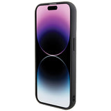 Husa pentru iPhone 14 Pro, Karl Lagerfeld Saffiano Gripstand (KLHCP14LGSAKCPK), negru