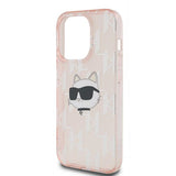Husa pentru iPhone 14 Pro, Karl Lagerfeld IML Lux (KLHCP14LHKLPCHP), roz