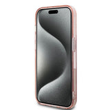 Husa pentru iPhone 14 Pro, Karl Lagerfeld IML Lux (KLHCP14LHKLPCHP), roz