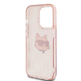 Husa pentru iPhone 14 Pro, Karl Lagerfeld IML Lux (KLHCP14LHKLPCHP), roz