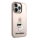 Husa pentru iPhone 14 Pro, Karl Lagerfeld Hardcase (KLHCP14LHNCHTCP), roz