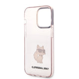 Husa pentru iPhone 14 Pro, Karl Lagerfeld Hardcase (KLHCP14LHNCHTCP), roz