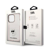 Husa pentru iPhone 14 Pro, Karl Lagerfeld Hardcase (KLHCP14LHNCHTCP), roz