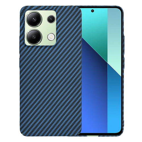 Husa pentru Xiaomi Redmi Note 13 4G, Techsuit Carbonite FiberShell, cyan