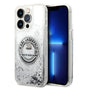 Husa pentru iPhone 14 Pro, Karl Lagerfeld Hardcase Liquid Glitter (KLHCP14LLCRSGRS), argintiu