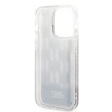 Husa pentru iPhone 14 Pro, Karl Lagerfeld Hardcase Liquid Glitter (KLHCP14LLMNMK), negru