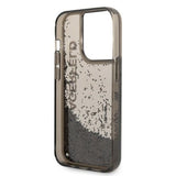 Husa pentru iPhone 14 Pro, Karl Lagerfeld Hardcase Liquid Glitter (KLHCP14LLCKVK), negru