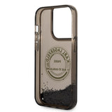 Husa pentru iPhone 14 Pro, Karl Lagerfeld Hardcase Liquid Glitter (KLHCP14LLCRSGRK), negru