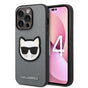 Husa pentru iPhone 14 Pro, Karl Lagerfeld Saffiano (KLHCP14LSAPCHG), argintiu