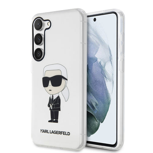 Husa pentru Samsung Galaxy S23, Karl Lagerfeld Hardcase Transparent (KLHCS23SHNIKTCT), transparenta