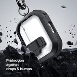 Husa casti pentru AirPods 4, Dux-Ducis, Pecn Series Case Pink, alb