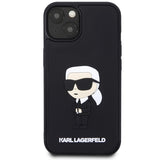 Husa pentru iPhone 14 Plus, Karl Lagerfeld 3D Design (KLHCP14M3DRKINK), negru