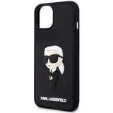 Husa pentru iPhone 14 Plus, Karl Lagerfeld 3D Design (KLHCP14M3DRKINK), negru