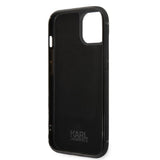 Husa pentru iPhone 14 Plus, Karl Lagerfeld Hardcase Leather Cardslots (KLHCP14MCSSK), negru