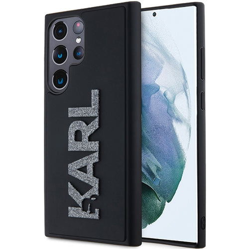 Husa pentru Samsung Galaxy S24 Ultra, Karl Lagerfeld 3D Design (KLHCS24L3DMBKCK), negru